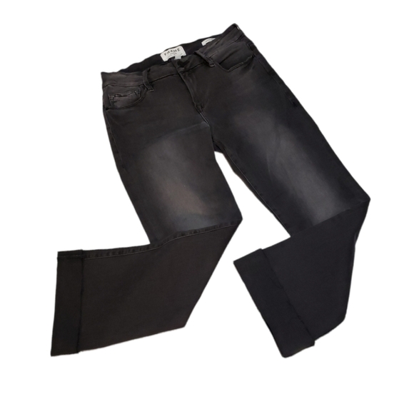 FRAME Le Crop Mini Boot-Cut Jeans, Preston, Size 26 - Picture 5 of 16